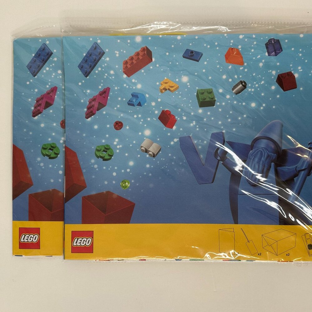 2 NEW & SEALED - LEGO® VIP Classic Gift Bag 16 X 12 X 4